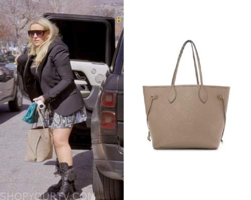 Louis Vuitton Empreinte Monogram Giant Neverfull MM worn by Heather Gay as  seen in The Real Housewives of Salt Lake City (S03E06)