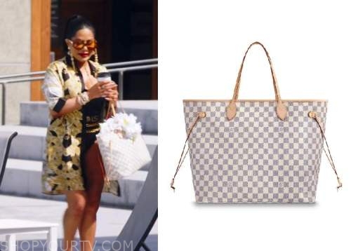 Louis Vuitton LV Monogram Cozy Jacket worn by Andrea as seen in The Real  Housewives of Salt Lake City (S04E01)