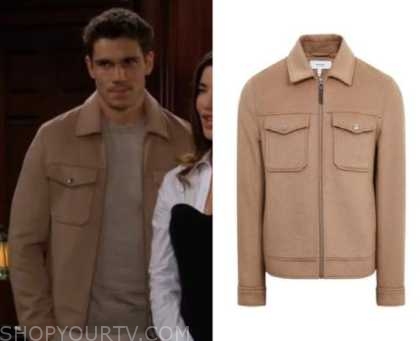 Bold and the Beautiful: November 2022 Finn's Camel Zip Jacket | Fashion ...