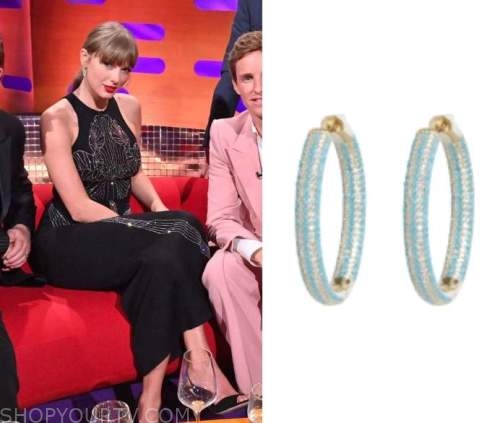 The Graham Norton Show: October 2022 Taylor's Green Hoop Earrings ...