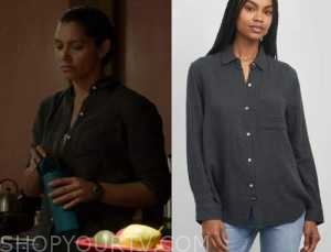 Chicago Fire: Season 11 Episode 8 Stella's Black Pocket Shirt | Shop ...