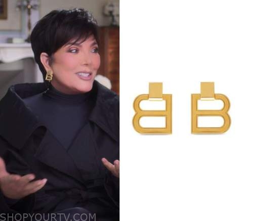 The Kardashians Season 2 Confessional Kris B Earrings Shop Your Tv