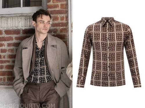 Gossip Girl Reboot: Season 2 Episode 1 Max's Brown Paisley Shirt | Shop ...