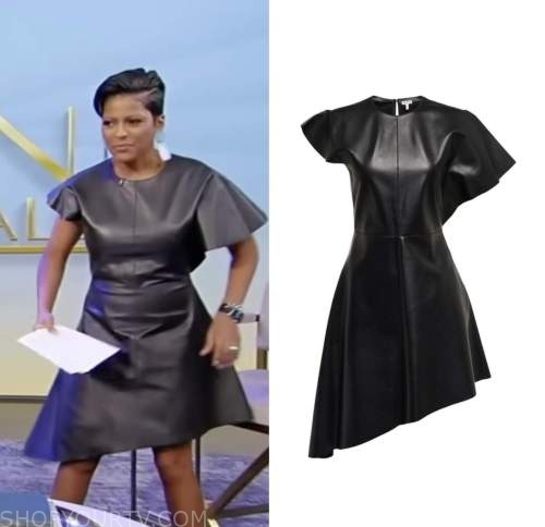 Tamron Hall Show December 2022 Tamron Halls Black And Yellow Abstract Blazer And Pant Suit 