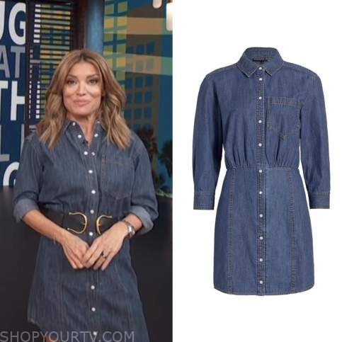 Access Hollywood: December 2022 Kit Hoover's Denim Shirt Dress | Shop ...