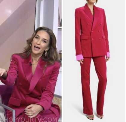 The Today Show: December 2022 Danielle Schneider's Pink Velvet Blazer ...