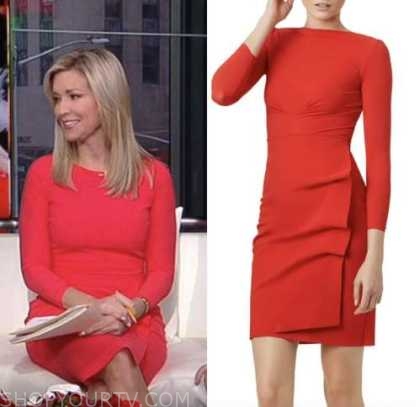 Fox and Friends: December 2022 Ainsley Earhardt's Red Sheath Dress ...