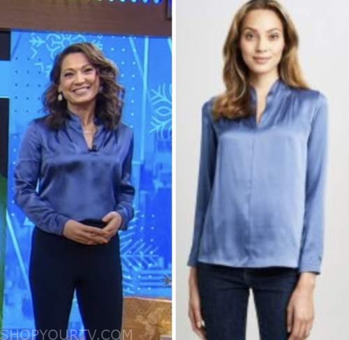 Good Morning America: January 2023 Ginger Zee's Blue Blazer and