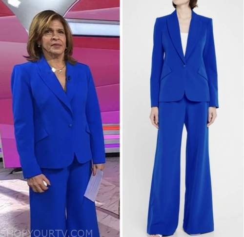 The Today Show: December 2022 Hoda Kotb's Blue Blazer and Pant Suit ...