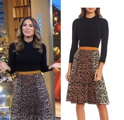 ally leopard skirt