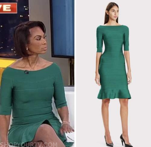 Outnumbered: November 2022 Harris Faulkner's Pink Split Neck Pencil ...