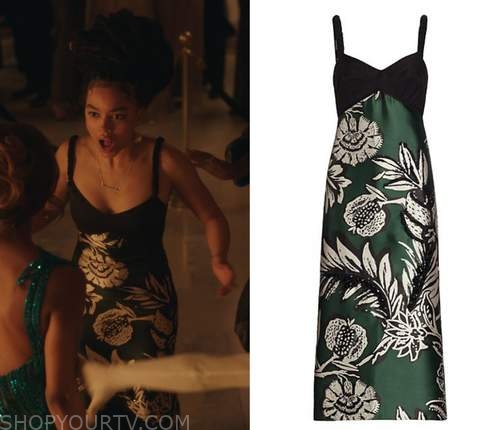 Gossip Girl Reboot: Season 2 Episode 1 Zoya's Green Floral Dress