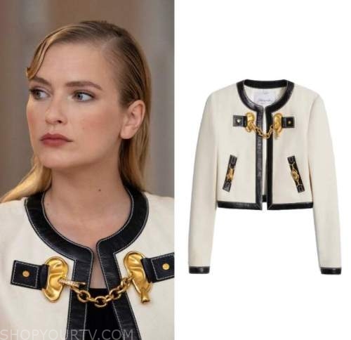 Camille White Jacket Emily In Paris