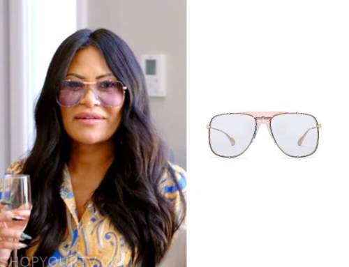 Louis vuitton Cyclone Sunglasses worn by Jen Shah as seen in The Real  Housewives of Salt Lake City (S03E09)