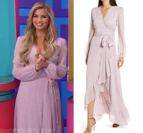 The Price is Right: December 2022 Amber's Lilac Purple Wrap Maxi Dress ...