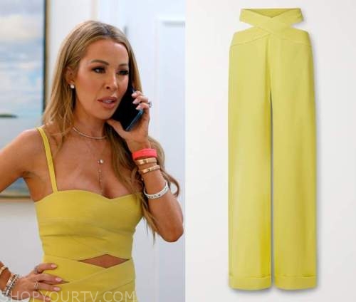 Lisa Hochstein's Yellow Halter Dress