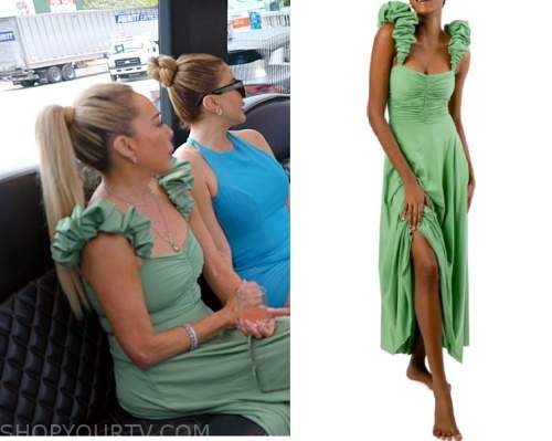 Hermes Kelly 25 in Lime and Bougainvillier worn by Marysol Patton as seen  in The Real Housewives of Miami (S05E06)