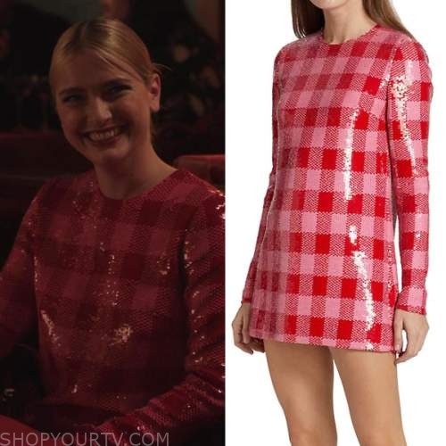 EMILY IN PARIS : Season 1 Episode 1 Emily's red plaid shirt