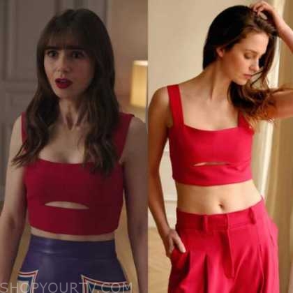 Cami NYC -Livy Crop Top - Raspberry