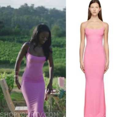 Love Island (UK): Season 9 Episode 3 Tanya's PInk Maxi Dress