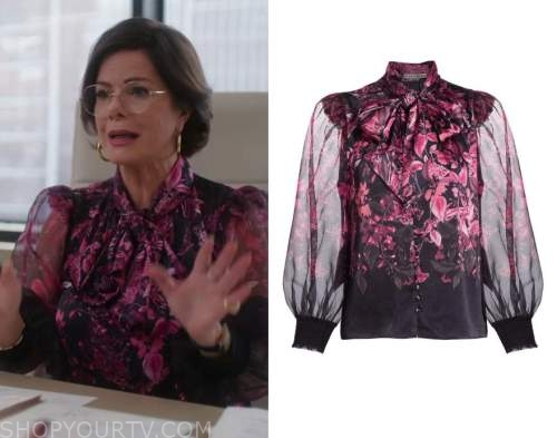 So Help Me Todd: Season 1 Episode 10 Margaret's Puff Shoulder Blouse ...