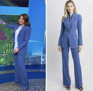 Good Morning America: January 2023 Ginger Zee's Blue Blazer and Pant ...