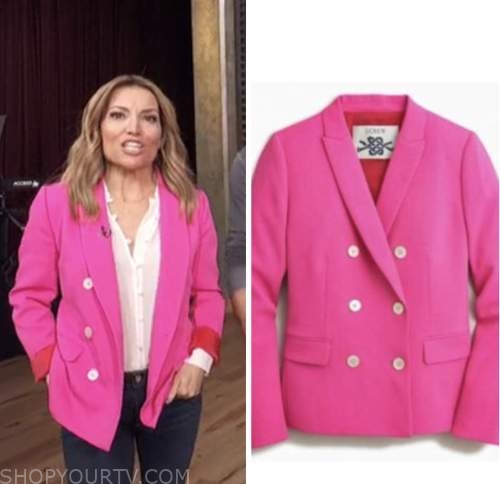 Access Daily: January 2023 Kit Hoover's Pink Double Breasted Blazer ...