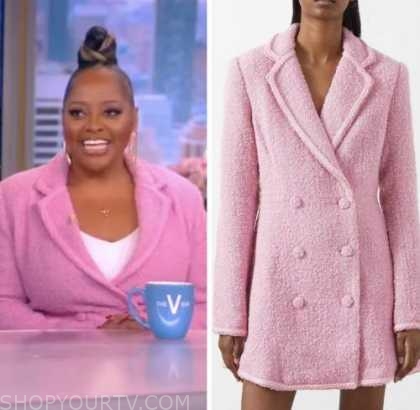 The View: January 2023 Sherri Shepherd's Pink Double Breasted Blazer ...