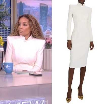 The View: January 2023 Sunny Hostin's White Midi Dress | Shop Your TV