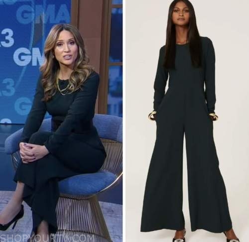 Good Morning America: January 2023 Ginger Zee's Blue Blazer and Pant Suit