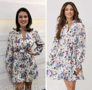 Good Morning Britain: January 2023 Susanna Reid's White Floral Print ...