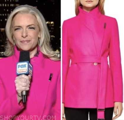 Fox and Friends: January 2023 Janice Dean's Hot Pink Wrap Coat ...