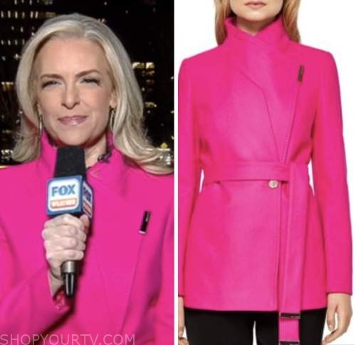 Fox and Friends: January 2023 Janice Dean's Hot Pink Wrap Coat ...