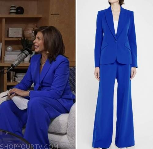 The Today Show: January 2023 Hoda Kotb's Blue Blazer and Pant Suit ...