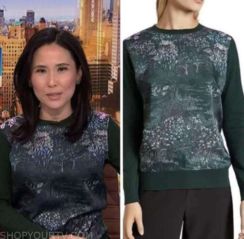 NBC News Daily: January 2023 Vicky Nguyen's Green Floral Contrast ...