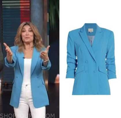 Access Hollywood: January 2023 Kit Hoover's Blue Double Breasted Blazer ...