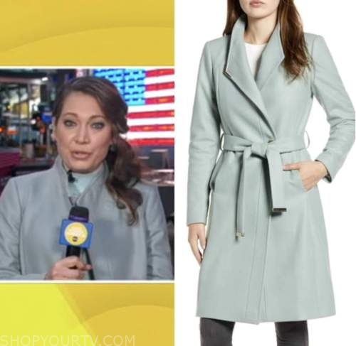 Good Morning America: January 2023 Ginger Zee's Mint Green Wool Coat ...