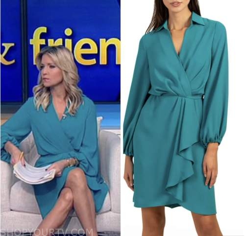 Fox and Friends: January 2023 Ainsley Earhardt's Ivory Tweed Flare Mini ...