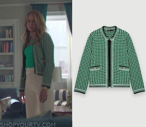 The Watchful Eye: Season 1 Episode 1 Tory's Green Cardigan | Shop Your TV