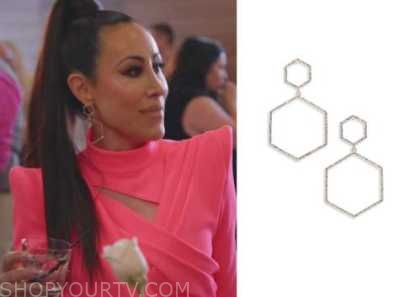 Louis Vuitton Louise Hoop GM Earrings worn by Angie Katsanevas as seen in  The Real Housewives of Salt Lake City (S04E07)