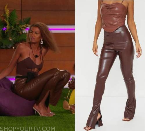 Love Island (UK): Season 9 Episode 4/5 Zara's Leather Split Hem