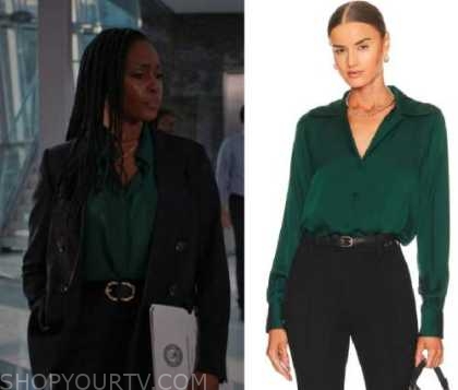 Hudson and Rex: Season 5 Episode 13 Green Satin Blouse | Fashion ...