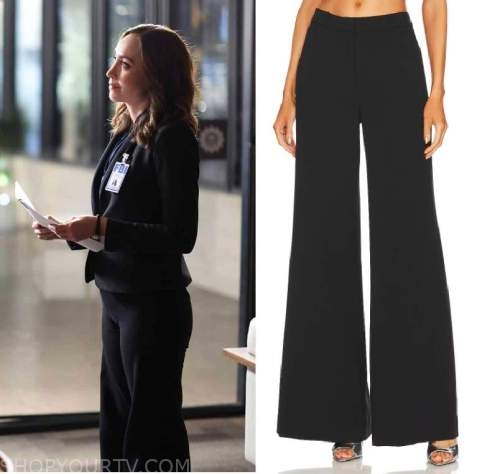 Verge Girl - flare black pants on Designer Wardrobe