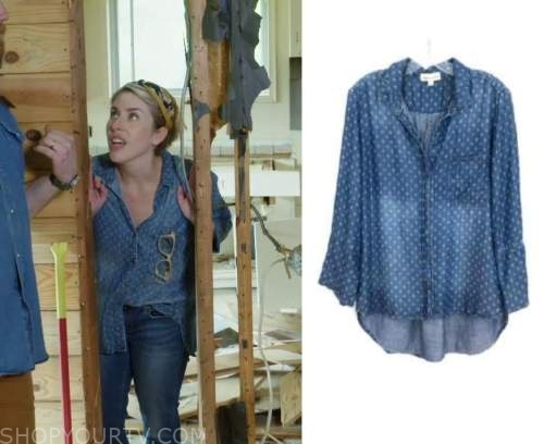 Home Town: Season 7 Episode 3 Erin's Chambray Shirt | Shop Your TV