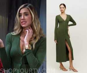 Days of Our Lives: January 2023 Sloan's Green Rib Dress | Shop Your TV