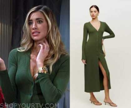 Days of Our Lives: January 2023 Sloan's Green Rib Dress | Shop Your TV