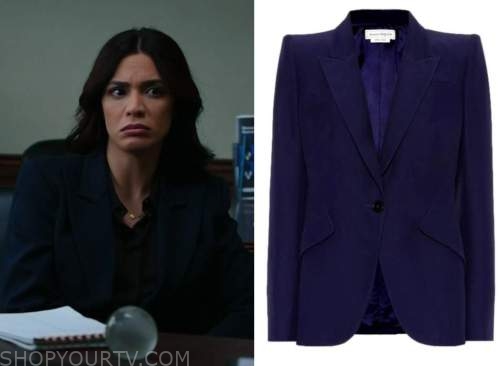 Law and Order: Season 22 Episode 11 Samantha's Navy Blazer | Shop Your TV