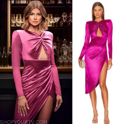 Vanderpump Rules: Season 10 Promo Raquel's Pink Satin Cut Out Dress ...