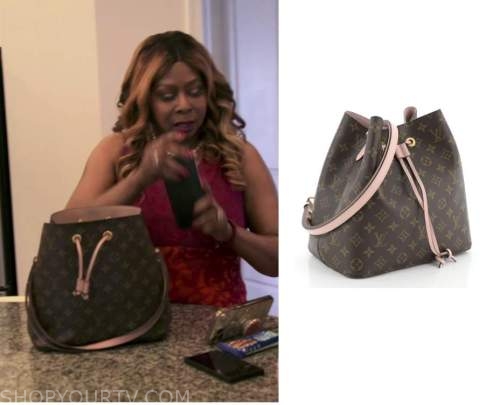 Louis Vuitton Neonoe Handbag Monogram worn by Dorothy Dillard as seen in  The Real Housewives of Potomac (S07E12)