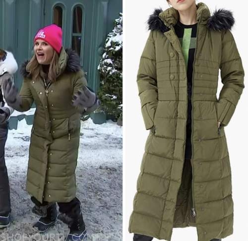 The Today Show: February 2023 Jenna Bush Hager's Olive Green Down ...